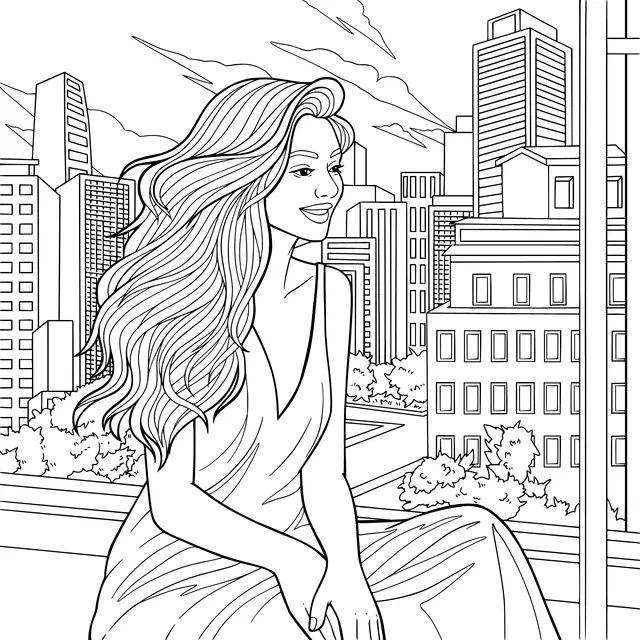 Elegant Woman in the City