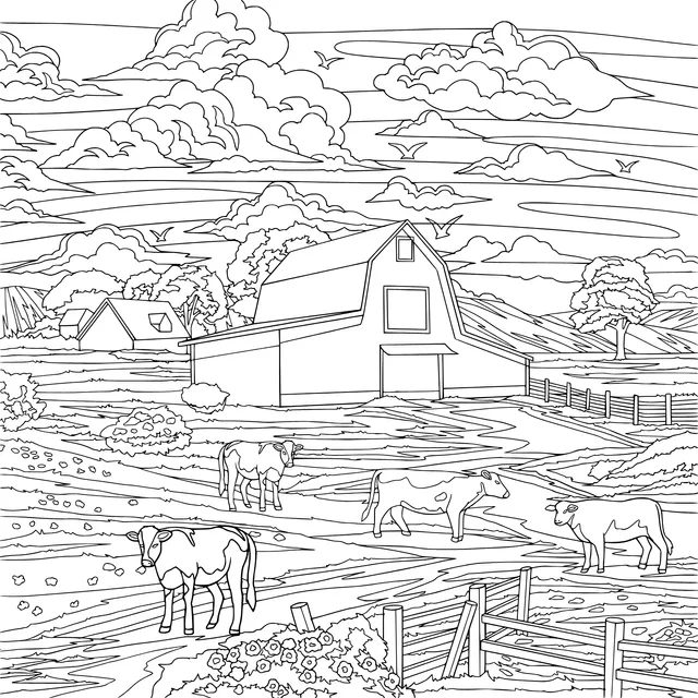 Rural Pasture Scenery