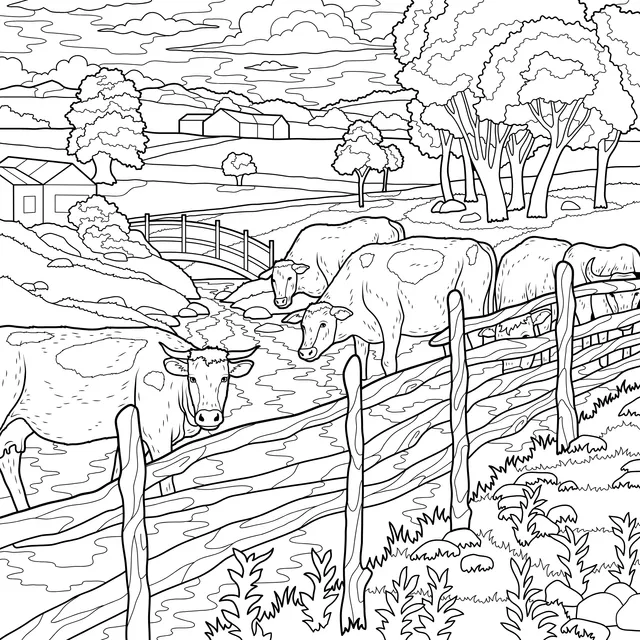 Rural Pastoral Scene