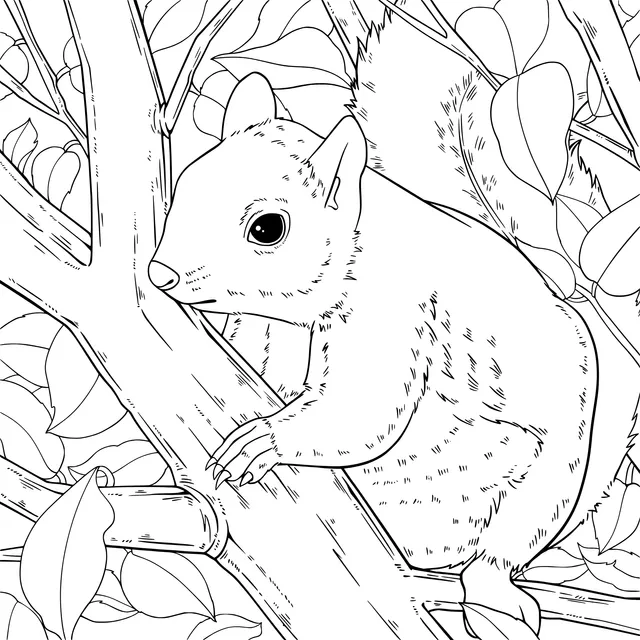 Squirrel on the Tree