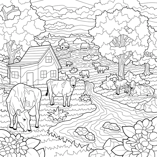 Rural Pasture Scene