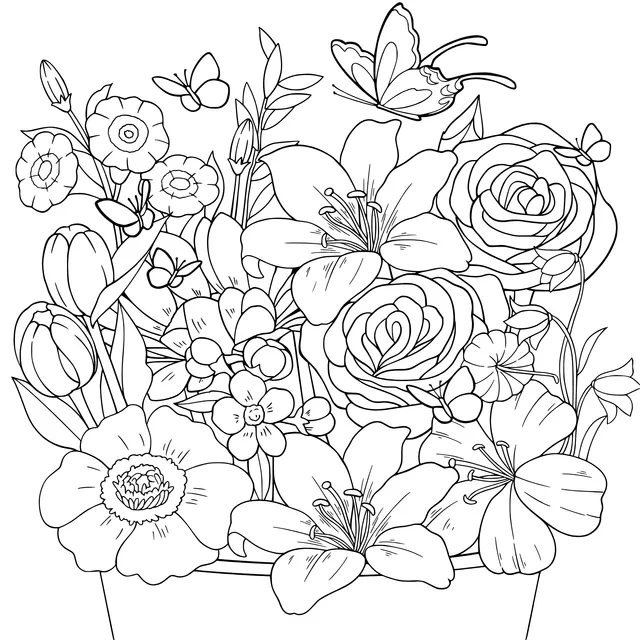 Colorful Flower Pot