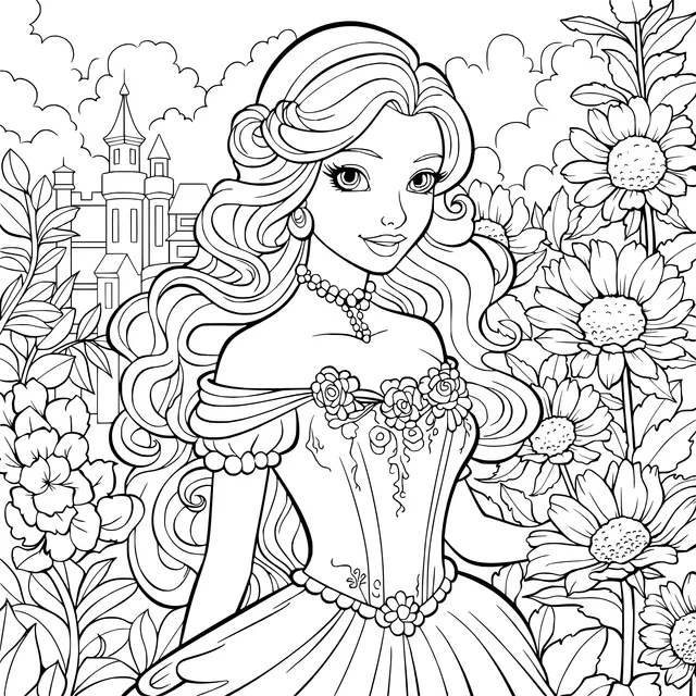 Princess in the Flower - bed