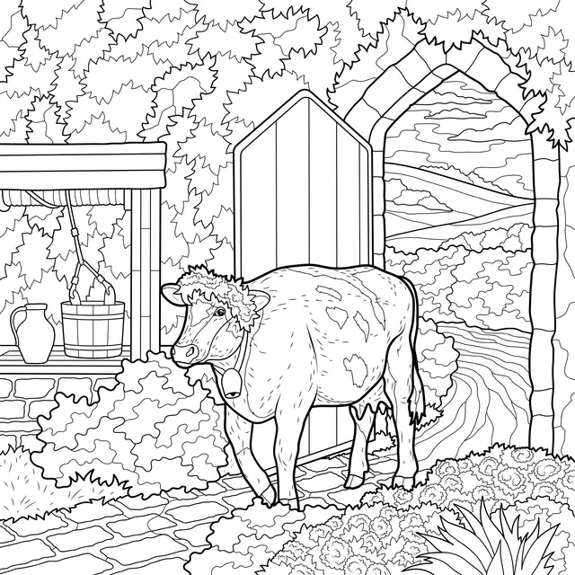 Cow in the Countryside