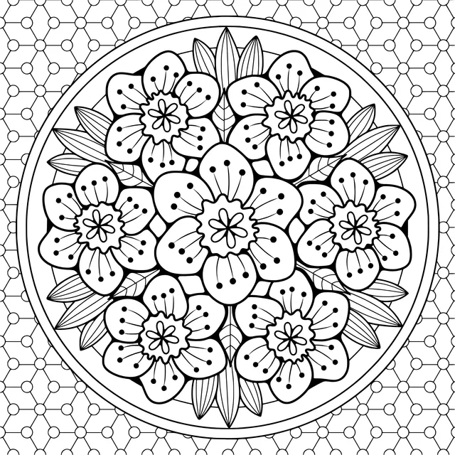 Floral decorative pattern