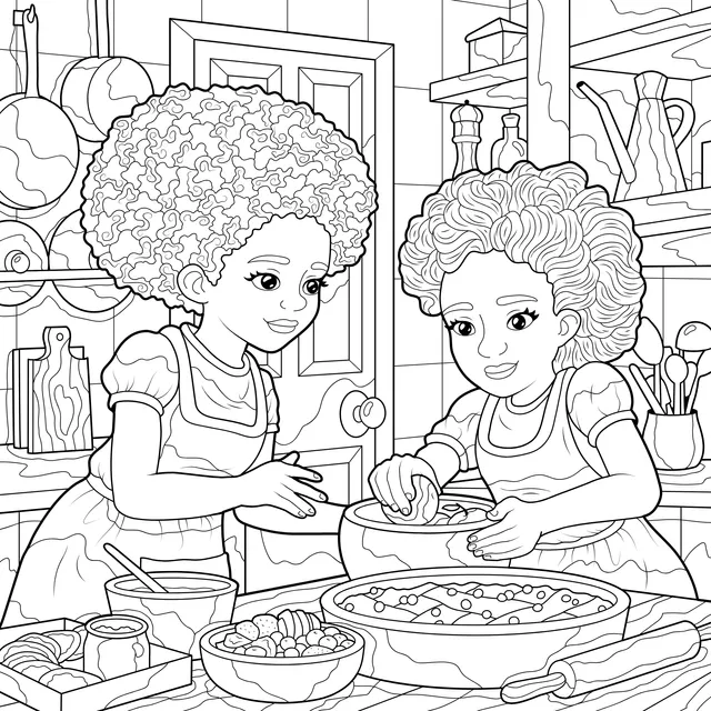 Girls' Kitchen Time