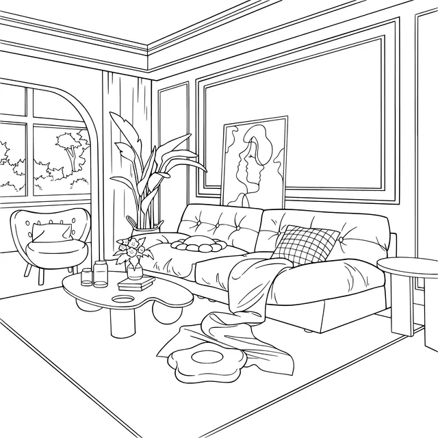 Colorful Living Room