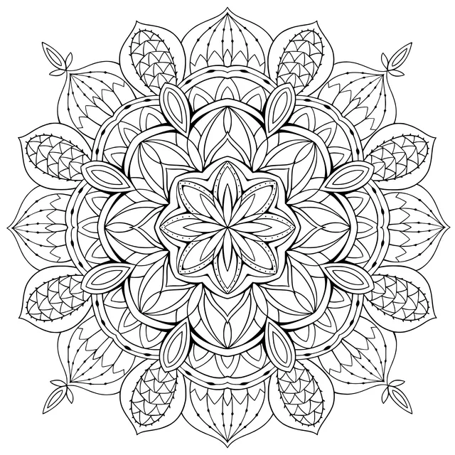 Blue Mandala Pattern