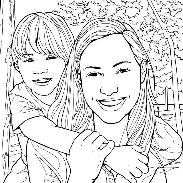 Happy time between mother and son