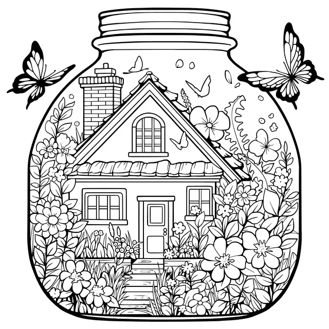 Dreamy Cottage in a Jar