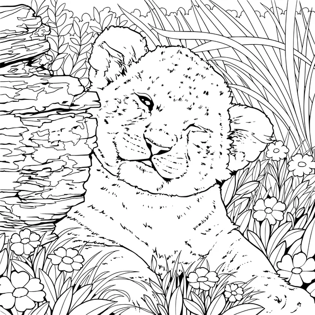 Little Leopard in the Grass