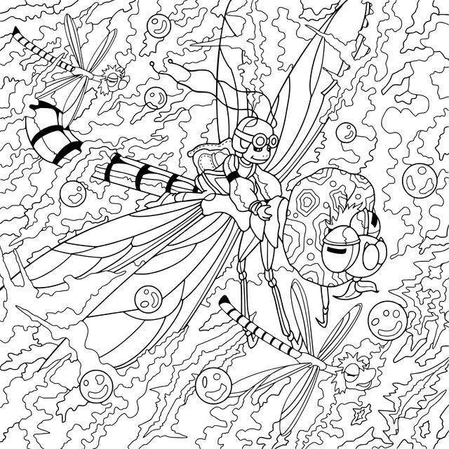 The Explorer Riding on a Dragonfly