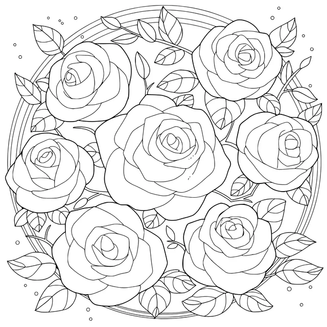 Multicolored Rose Pattern