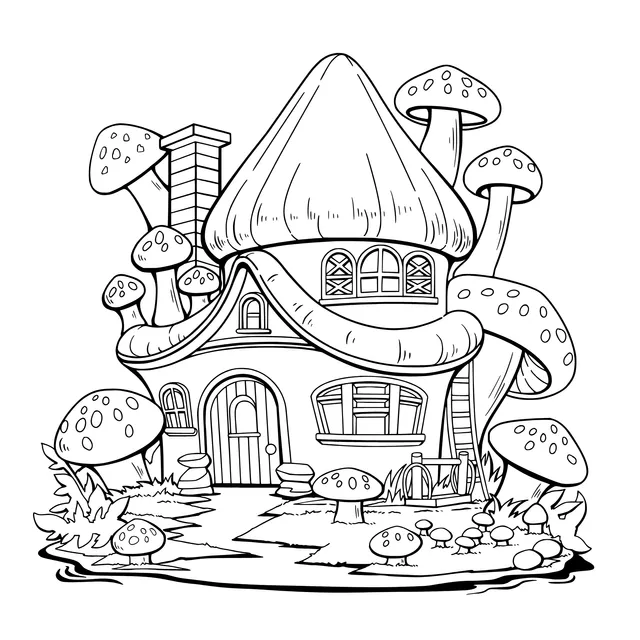 Fairy - tale Style Mushroom House