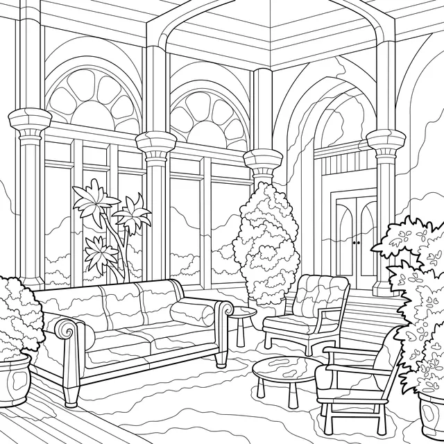 Beautifully - decorated living room