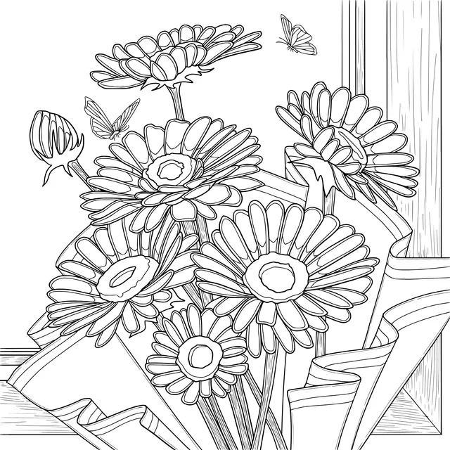 Gorgeous Bouquet by the Window