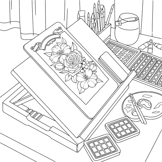 Painting Tools and Artwork