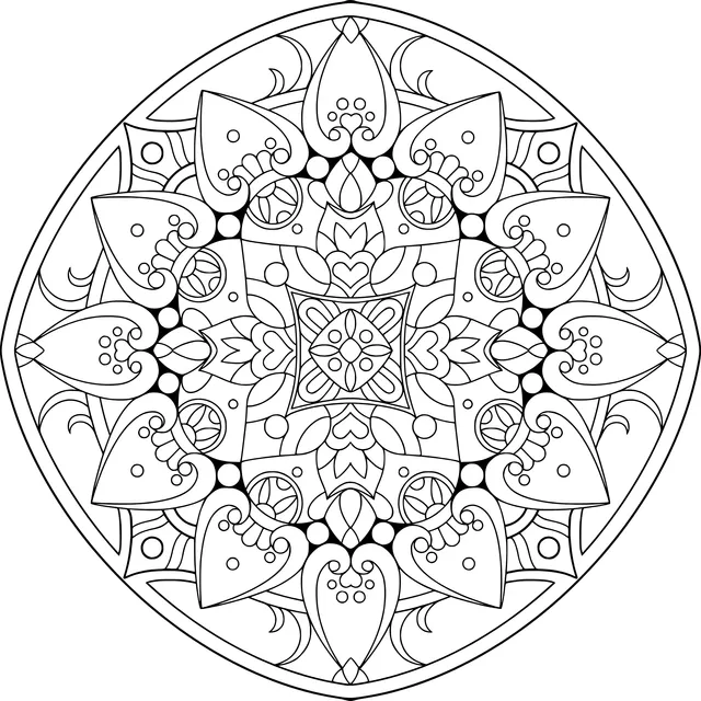 Colorful Circular Mandala Pattern