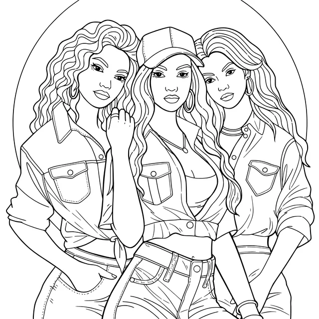 Fashionable Girl - gang Trio