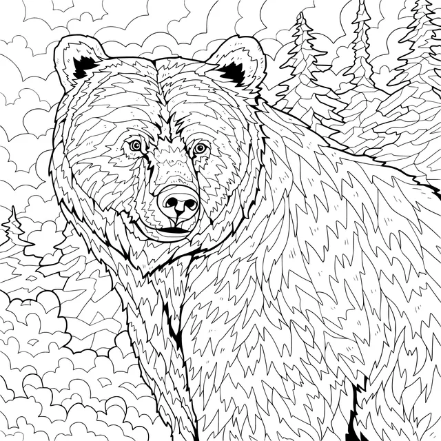 Brown Bear in the Forest