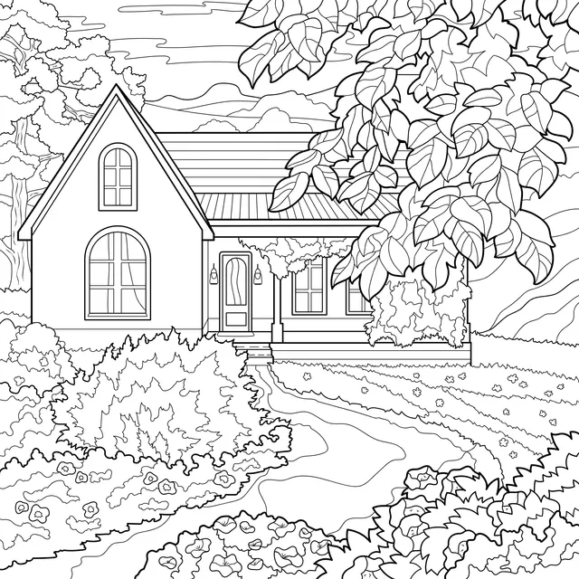 Cozy Cottage in Autumn