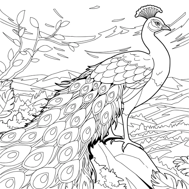 Peacock on the Rock