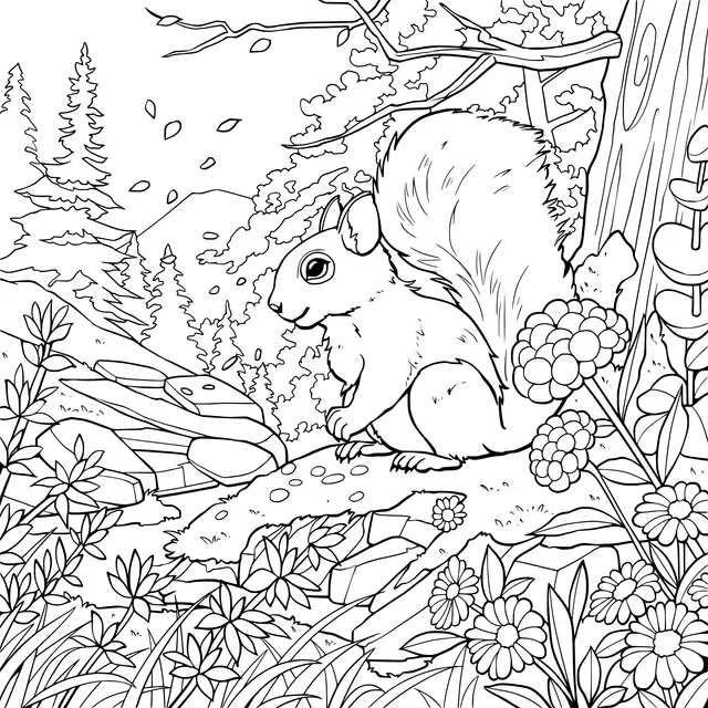 Squirrel in the Forest