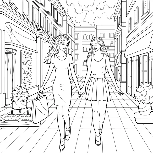 Girlfriends Shopping