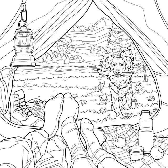 A Cozy Camping Time in the Tent