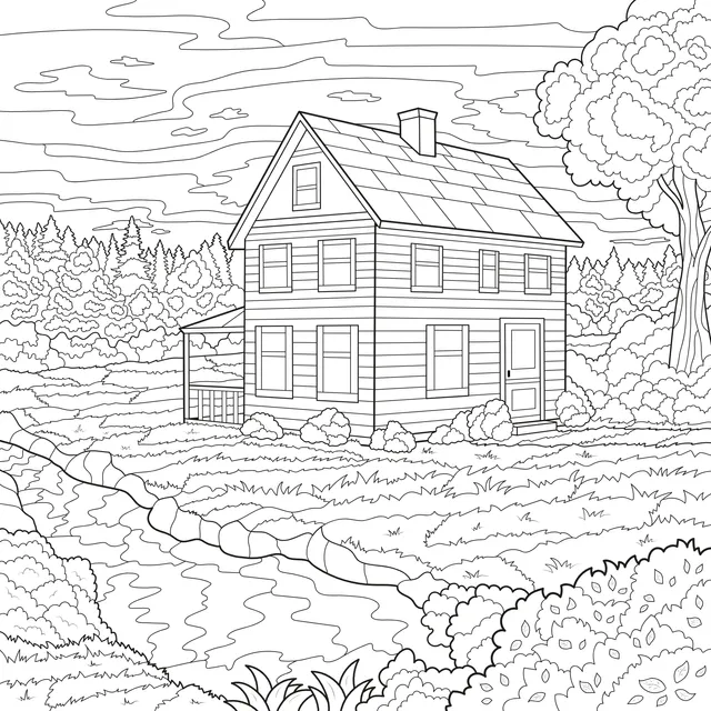 Cottage by the Stream