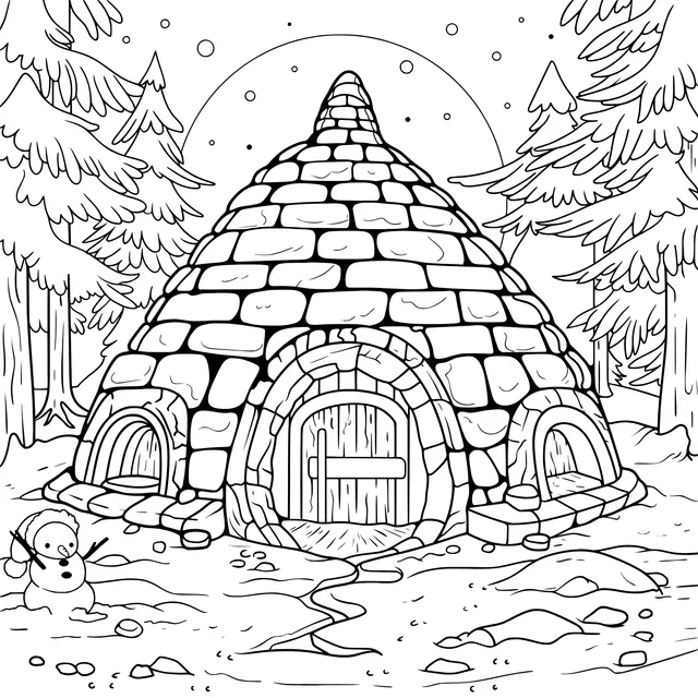 Stone - built Hut in the Forest