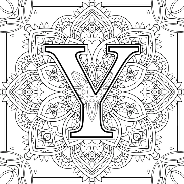 Decorative Letter Y
