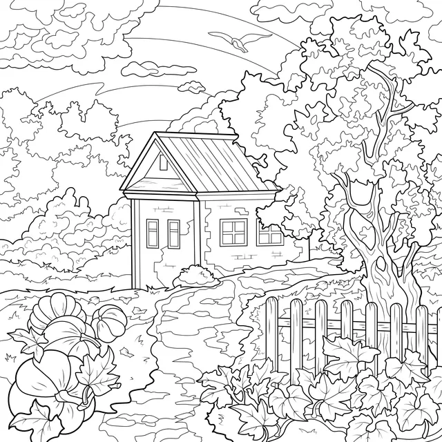 Autumn Country Cottage
