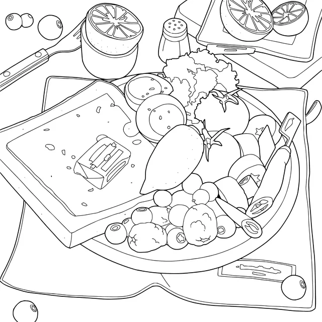 Delicious Breakfast Illustration