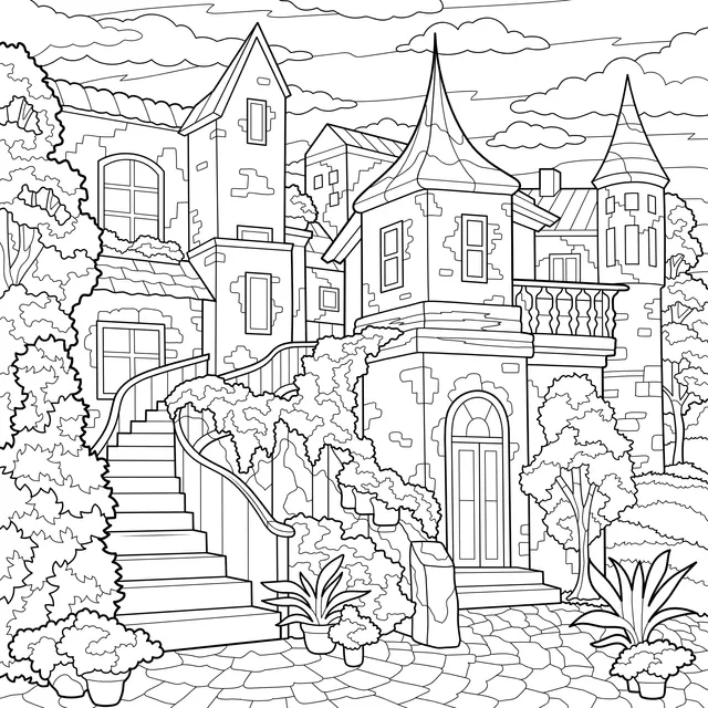 A Dreamy Castle in Autumn