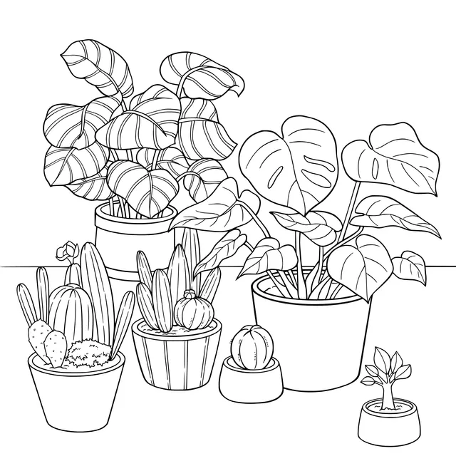 Collection of Potted Plants