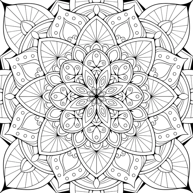 Blue Mandala Pattern