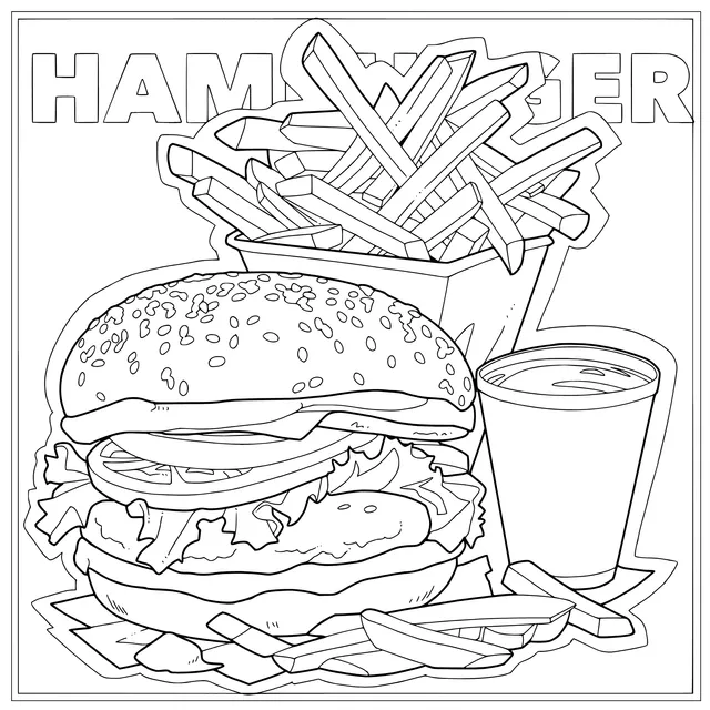 Delicious Burger Set