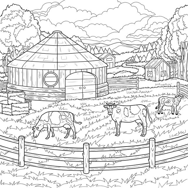Rural Pastoral Scene