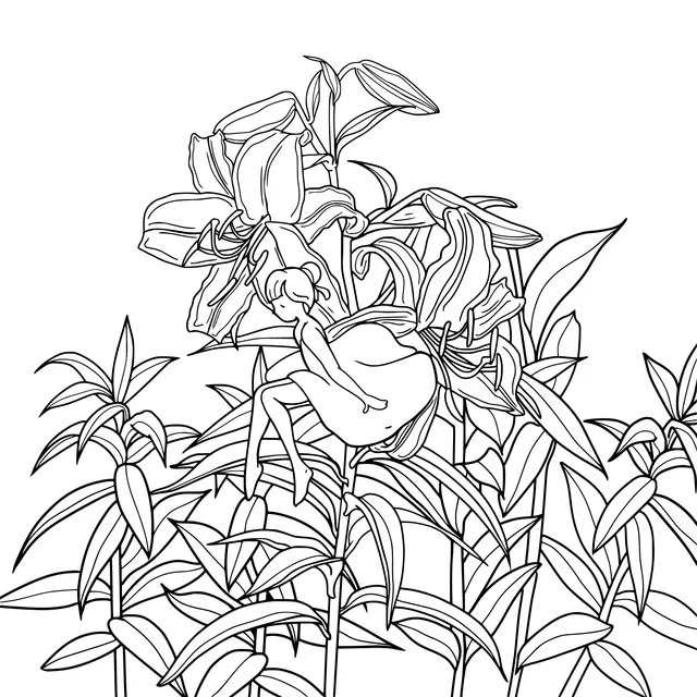 Fairy among Lilies