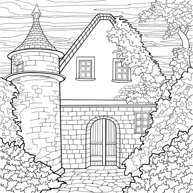 Fairytale Cottage in Autumn