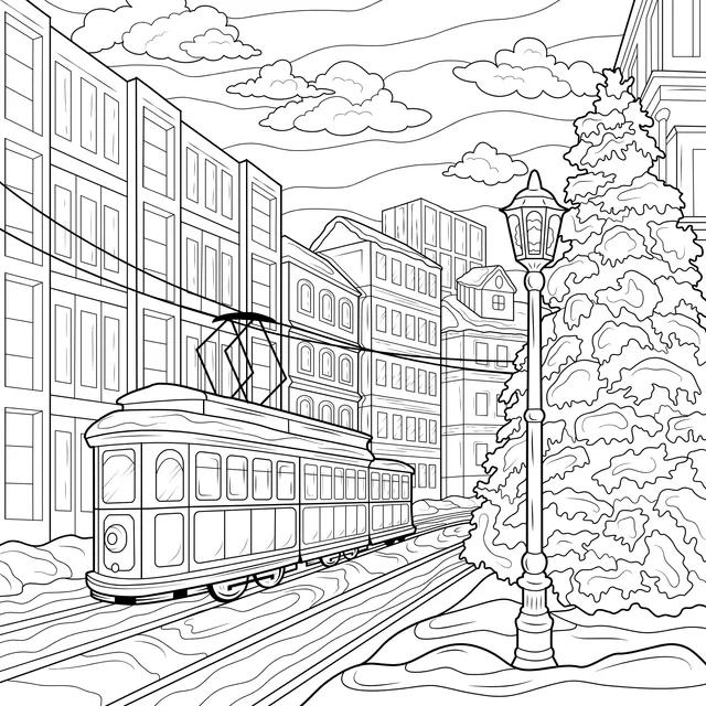 Tram in the Winter City