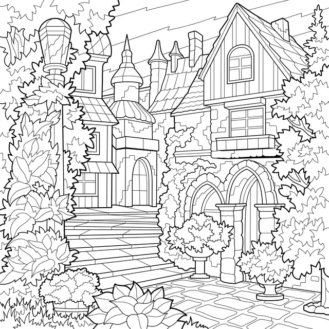 A Fairy - tale Town Scene