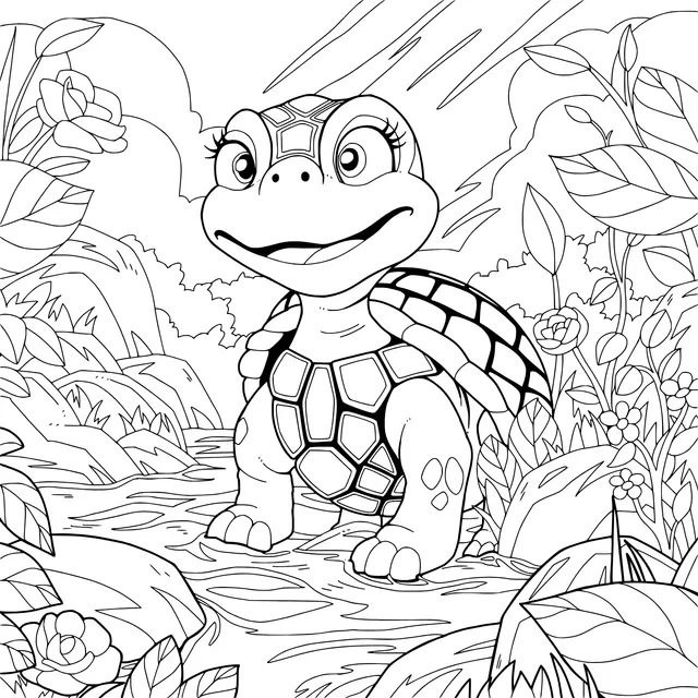Cute Turtle Illustration
