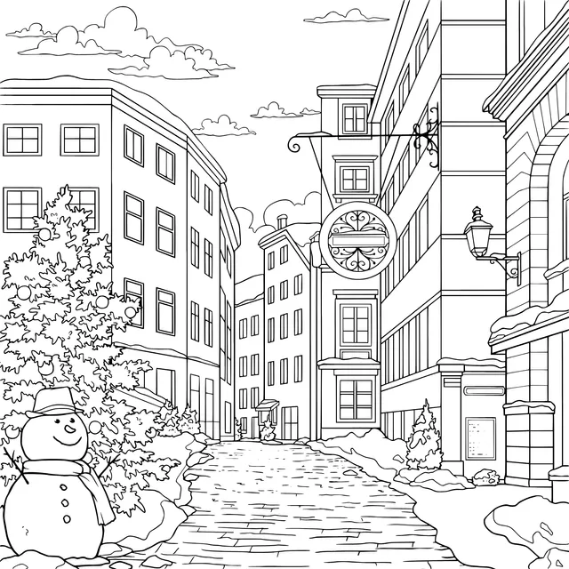 Winter Street Scene