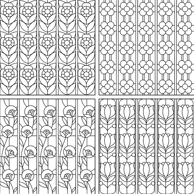 Collection of Colorful Floral Patterns