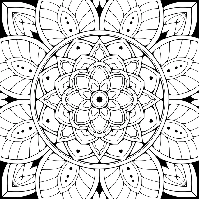 Green Mandala Pattern