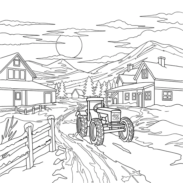 Winter Rural Scene