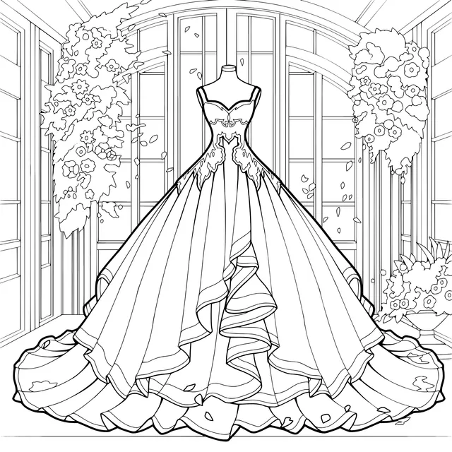 Gorgeous Gown by the Window