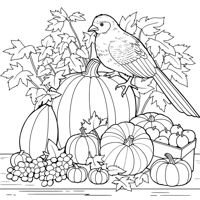 Autumn Harvest Scene